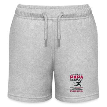 Je Suis Un Papa Coureur Marathon - Short de jogging enfant bio Stanley/Stella - gris chiné - Devant