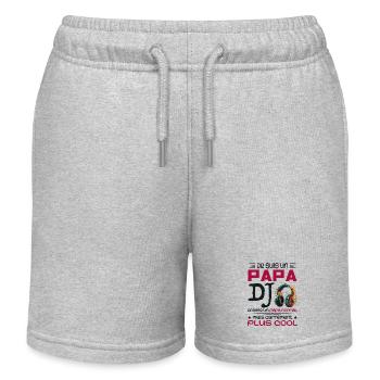 DJ Dad - Dad Dj Gift - Kids Organic Sweat Shorts by Stanley/Stella - heather grey - Front