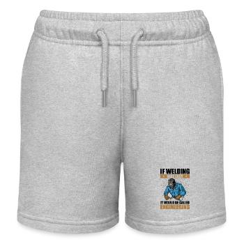 if welding was easy it would be called engineering - Short de jogging enfant bio Stanley/Stella - gris chiné - Devant