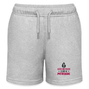 Lass mich passieren, ich bin der - Kinder Organic Joggingshorts Mini Bolter von Stanley/Stella - Grau meliert - Vorne