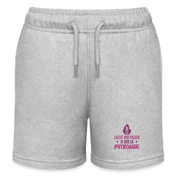 Lass mich passieren, ich bin der - Kinder Organic Joggingshorts Mini Bolter von Stanley/Stella - Grau meliert - Vorne