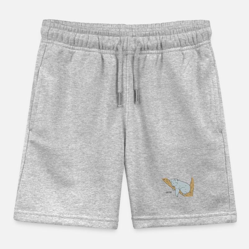 Sleeping Koala on Tree Branch Doodle Kids Organic Sweat Shorts by Stanley/Stella