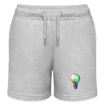 Ampoule / Ampoule / Luminosité / Lumière - Short de jogging enfant bio Stanley/Stella - gris chiné - Devant