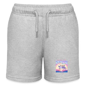 Braut Zeit - Kinder Organic Joggingshorts Mini Bolter von Stanley/Stella - Grau meliert - Vorne
