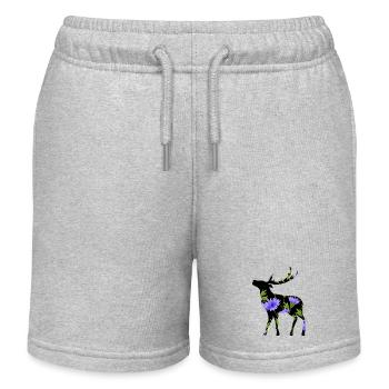 Cerf - Short de jogging enfant bio Stanley/Stella - gris chiné - Devant