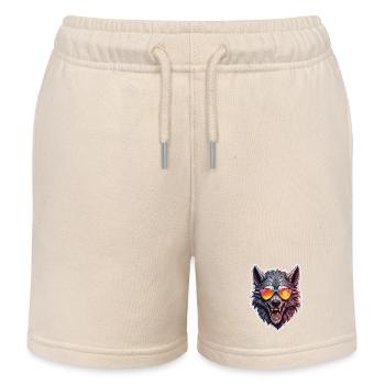 Werewolf / Full Moon / Creature / Transformation / Curse - Kids Organic Sweat Shorts by Stanley/Stella - soft Ecru - Front