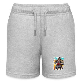 Samouraï / Japonais / Harakiri / Katana / Homme - Short de jogging enfant bio Stanley/Stella - gris chiné - Devant