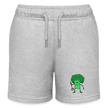 Brocoli Soupe Aux Légumes Louche Tomate Cuisine - Short de jogging enfant bio Stanley/Stella - gris chiné - Devant