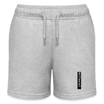 Millenial fond noir - Short de jogging enfant bio Stanley/Stella - gris chiné - Devant
