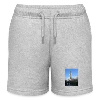 IMG 0497 - Kinder Organic Joggingshorts Mini Bolter von Stanley/Stella - Grau meliert - Vorne