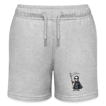 der kleine Tod persönlich- Sensemann - Kinder Organic Joggingshorts Mini Bolter von Stanley/Stella - Grau meliert - Vorne