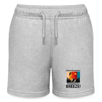 Gleitschirm Pilot Gleitschirm Adventures Breeze - Kinder Organic Joggingshorts Mini Bolter von Stanley/Stella - Grau meliert - Vorne