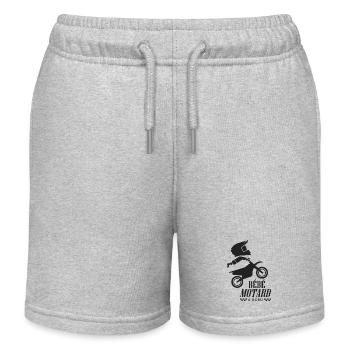 bébé motard à bord motocross moto - Short de jogging enfant bio Stanley/Stella - gris chiné - Devant
