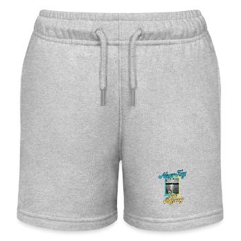 Neuer Tag neue Hoffnung - Kinder Organic Joggingshorts Mini Bolter von Stanley/Stella - Grau meliert - Vorne