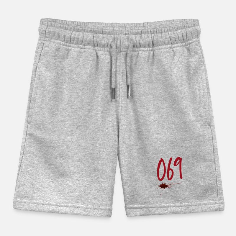 Postal Code Frankfurt 069 Kids Organic Sweat Shorts by Stanley/Stella