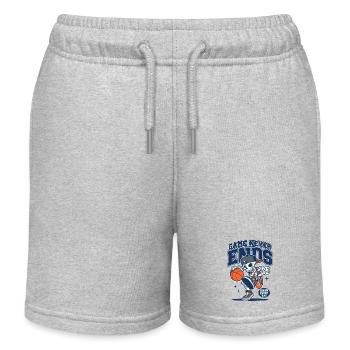 Basket-ball Joueurs de basket-ball - Short de jogging enfant bio Stanley/Stella - gris chiné - Devant