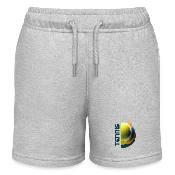 Tennis Spirit - Kids Organic Sweat Shorts by Stanley/Stella - heather grey - Front