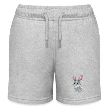 Petit Lapin - Short de jogging enfant bio Stanley/Stella - gris chiné - Devant