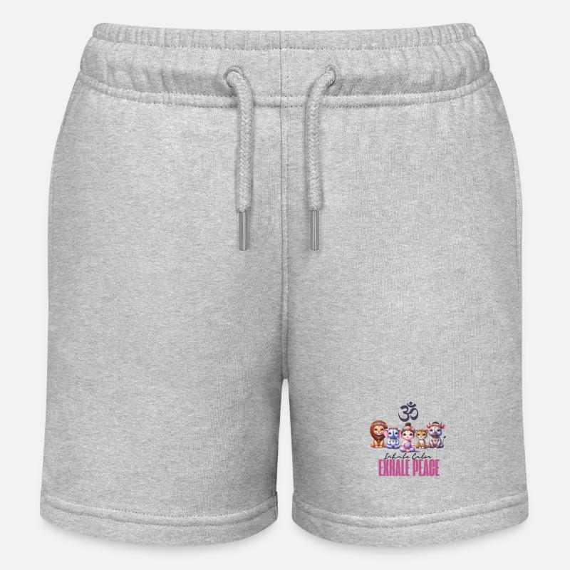 Escouade de méditation - Short de jogging enfant bio Stanley/Stella - gris chiné
