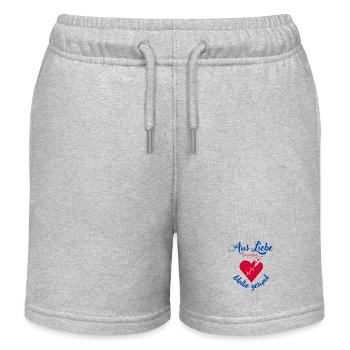 I'm a Herzi - Kids Organic Sweat Shorts by Stanley/Stella - heather grey - Front