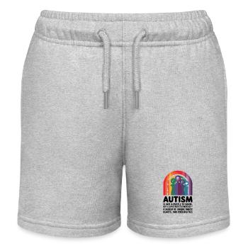 Embracing Neurodiversity - Autism Spectrum - Kids Organic Sweat Shorts by Stanley/Stella - heather grey - Front