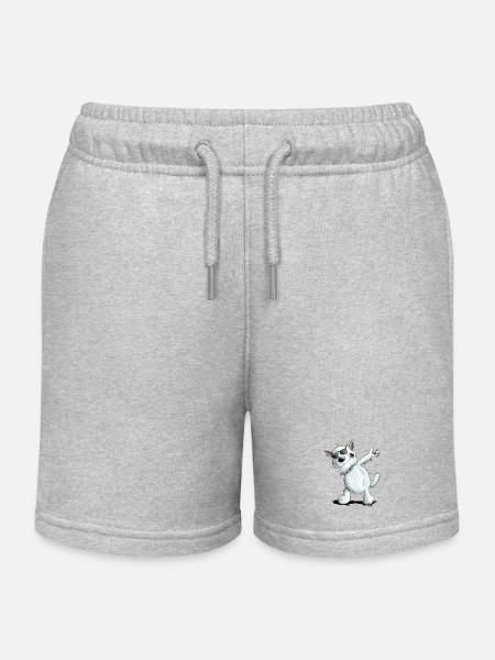 Dab Dance Deutscher Weißer Schäferhund I Schweizer - Kinder Organic Joggingshorts Mini Bolter von Stanley/Stella - Grau meliert