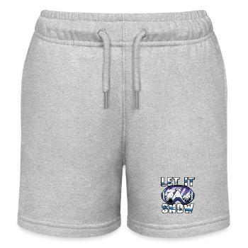 Wintersport Skilauf - Kinder Organic Joggingshorts Mini Bolter von Stanley/Stella - Grau meliert - Vorne