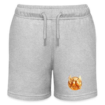 Medaille (03) - Kinder Organic Joggingshorts Mini Bolter von Stanley/Stella - Grau meliert - Vorne