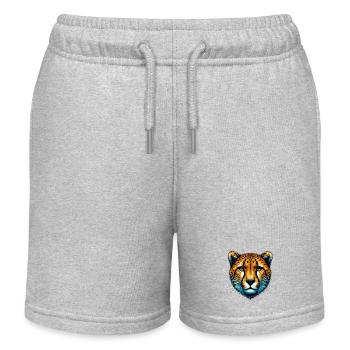 Gepard - Kinder Organic Joggingshorts Mini Bolter von Stanley/Stella - Grau meliert - Vorne