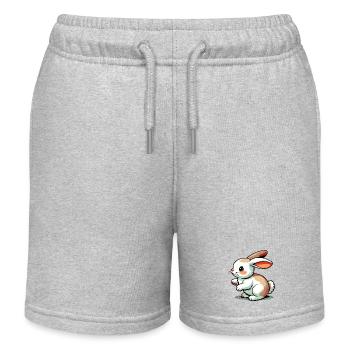 Kaninchen - Kinder Organic Joggingshorts Mini Bolter von Stanley/Stella - Grau meliert - Vorne