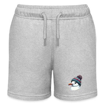 Mouette - Short de jogging enfant bio Stanley/Stella - gris chiné - Devant