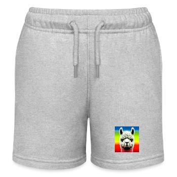 Alpaga - Short de jogging enfant bio Stanley/Stella - gris chiné - Devant