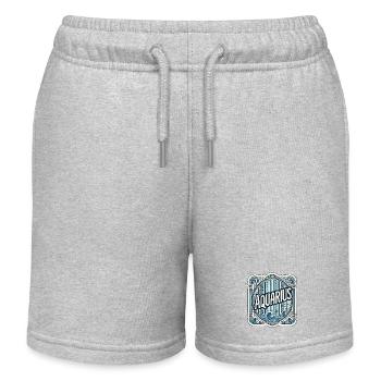 Wassermann Sternbild Konstellation Design - Kinder Organic Joggingshorts Mini Bolter von Stanley/Stella - Grau meliert - Vorne