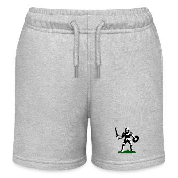 Jouet de chevalier - Short de jogging enfant bio Stanley/Stella - gris chiné - Devant