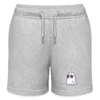 Retro Phantom Runde Brille - Kinder Organic Joggingshorts Mini Bolter von Stanley/Stella - Grau meliert - Vorne