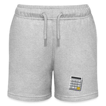 Karneval Kostüm Taschenrechner Mathe Lehrer  - Kinder Organic Joggingshorts Mini Bolter von Stanley/Stella - Grau meliert - Vorne