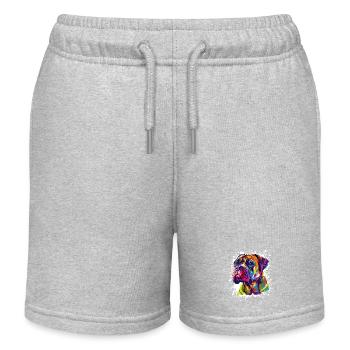 Art animal canin - Short de jogging enfant bio Stanley/Stella - gris chiné - Devant