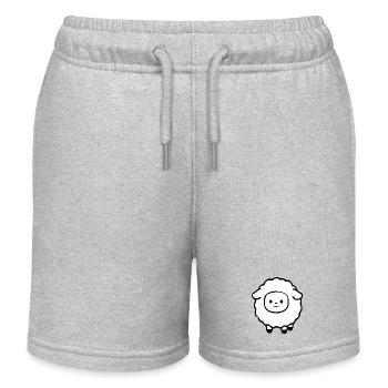 Schaf Schäfchen Lamm - Kinder Organic Joggingshorts Mini Bolter von Stanley/Stella - Grau meliert - Vorne