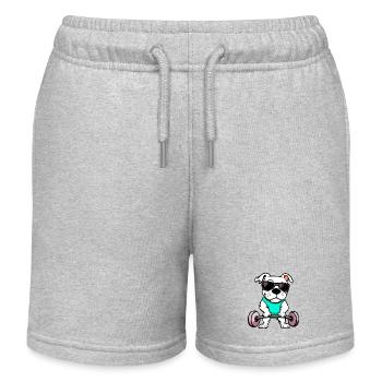 Fitness Hunde - Kinder Organic Joggingshorts Mini Bolter von Stanley/Stella - Grau meliert - Vorne