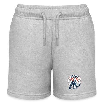 Benny, Vintage-Look - Kinder Organic Joggingshorts Mini Bolter von Stanley/Stella - Grau meliert - Vorne