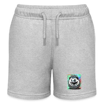 hedgehog - Kids Organic Sweat Shorts by Stanley/Stella - heather grey - Front