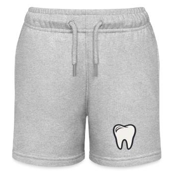 Zahn - Zahnarzt Zahn Dental Zahnmedizin Zahnfee - Kinder Organic Joggingshorts Mini Bolter von Stanley/Stella - Grau meliert - Vorne