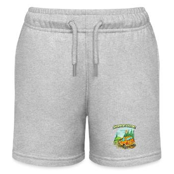 Shortcut-Experten für Retro-Offroad-Humor - Kinder Organic Joggingshorts Mini Bolter von Stanley/Stella - Grau meliert - Vorne