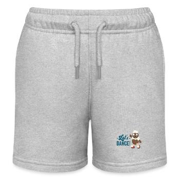 Pittiplatsch Let's dance - Kinder Organic Joggingshorts Mini Bolter von Stanley/Stella - Grau meliert - Vorne
