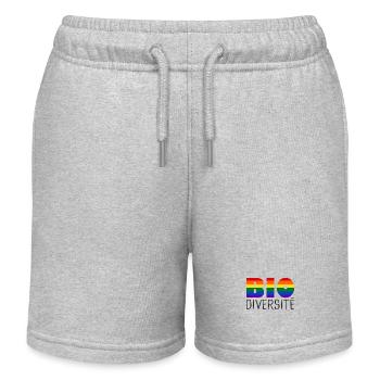 LGBT Bio diversity - Kids Organic Sweat Shorts by Stanley/Stella - heather grey - Front
