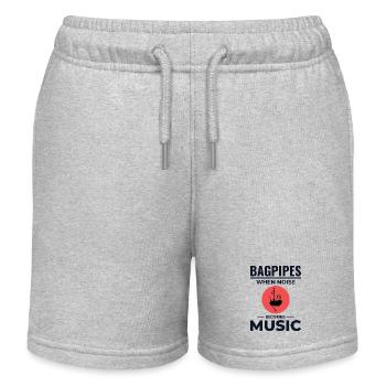 Instrument de joueur de cornemuse Musique écossaise - Short de jogging enfant bio Stanley/Stella - gris chiné - Devant