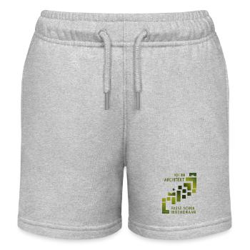 Architecte - Short de jogging enfant bio Stanley/Stella - gris chiné - Devant