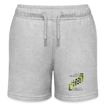 Architecte - Short de jogging enfant bio Stanley/Stella - gris chiné - Devant