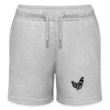 papillon - Short de jogging enfant bio Stanley/Stella - gris chiné - Devant