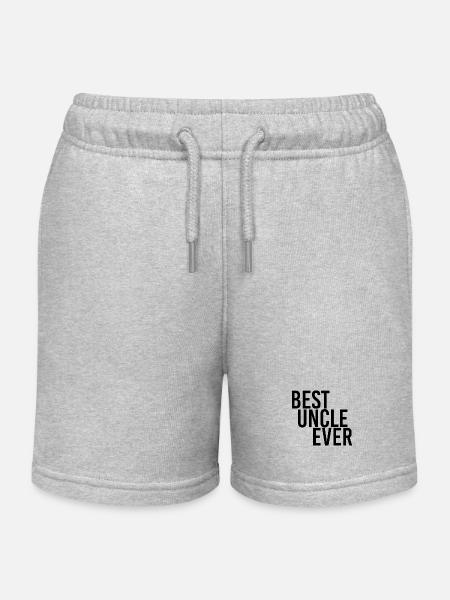 best uncle ever - Kinder Organic Joggingshorts Mini Bolter von Stanley/Stella - Grau meliert